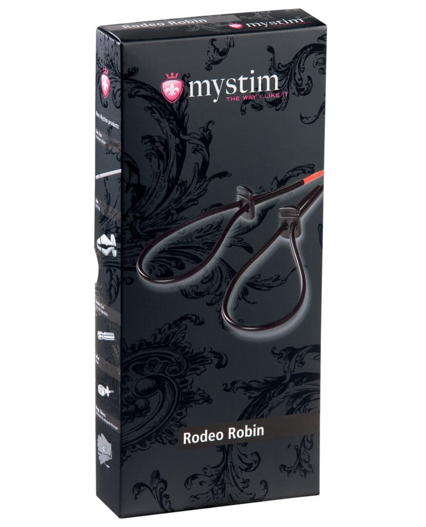 Mystim Rodeo Robin Penis & Testicle Strap Set - Black