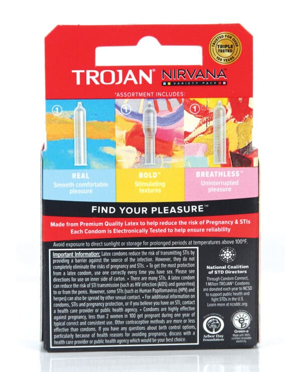 Trojan Nirvana Condom - Pack of 3 - Image 2