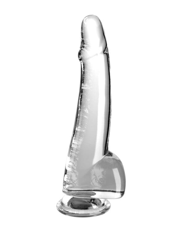 King Cock Clear 10" Cock w/Balls - Clear - Image 2