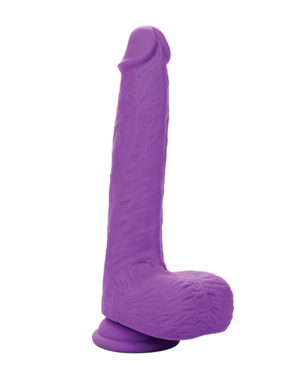 Silicone Studs Rechargeable Gyrating & Thrusting Vibrator - Purple - Image 2