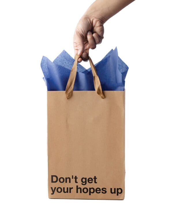 Don't Get Your Hopes Up Gift Bag - Pack of 3 - Image 2