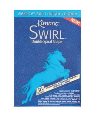 Kimono Swirl Condom - Pack of 36