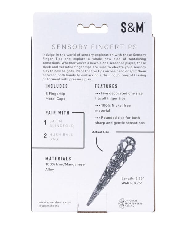 Sex & Mischief Sensory Fingertips - Black - Image 5