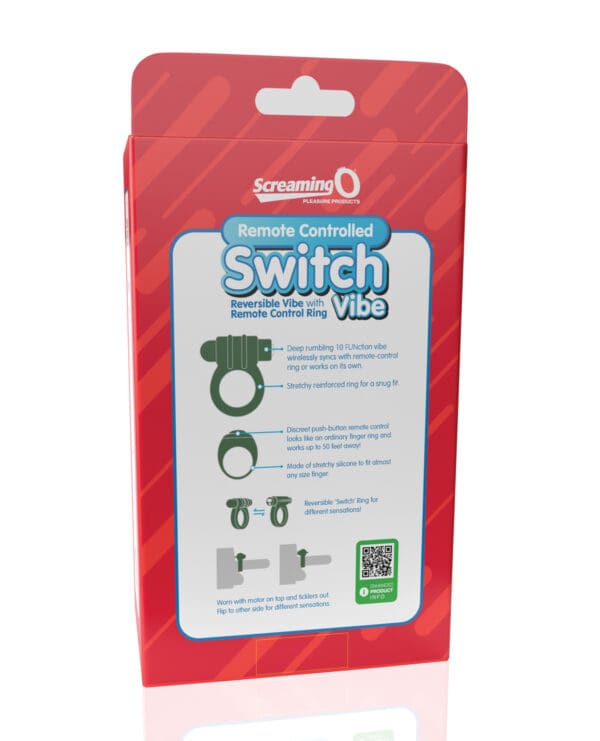 Screaming O Switch Remote Controlled Vibrating Ring - Green - Image 5