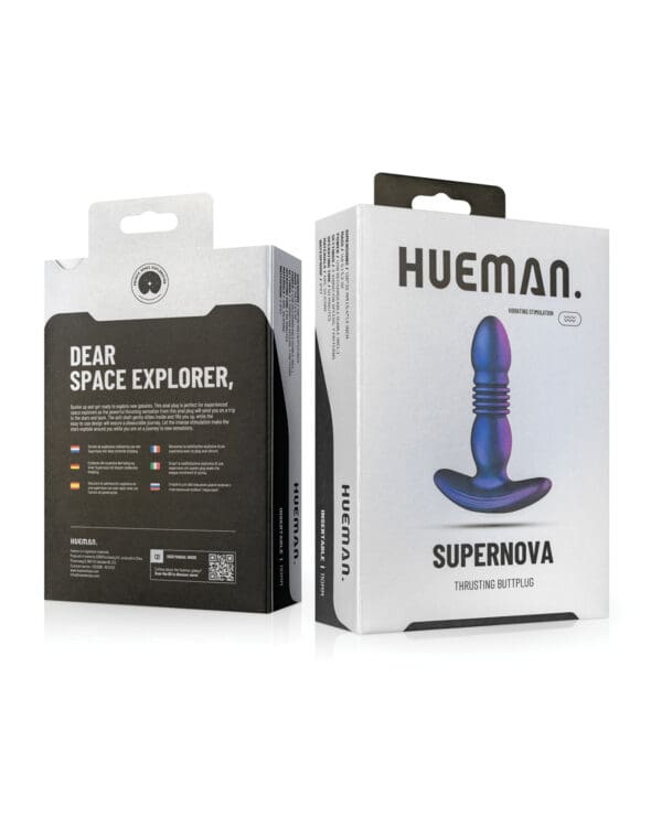 Hueman Supernova Thrusting Butt Plug - Purple - Image 5