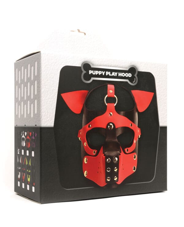 665 Playful Pup Hood - O/S Black/Yellow - Image 5