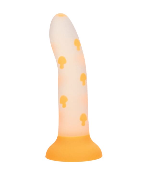 Glow Stick Mushroom Suction Cup Glow-in-the-Dark Dildo - Orange - Image 2