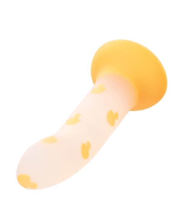 Glow Stick Mushroom Suction Cup Glow-in-the-Dark Dildo - Orange - Image 3