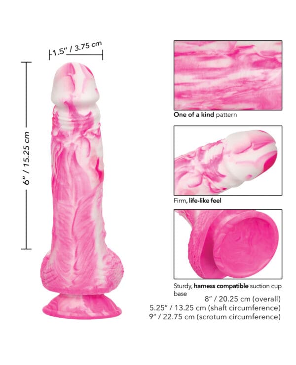 Twisted Love Twisted Silicone Dong - Pink - Image 4
