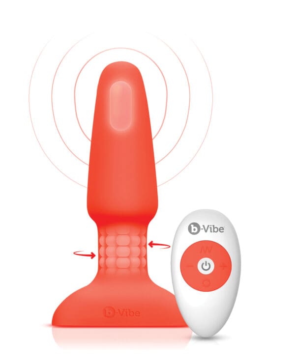 b-Vibe Rimming Plug 2 - Orange - Image 3