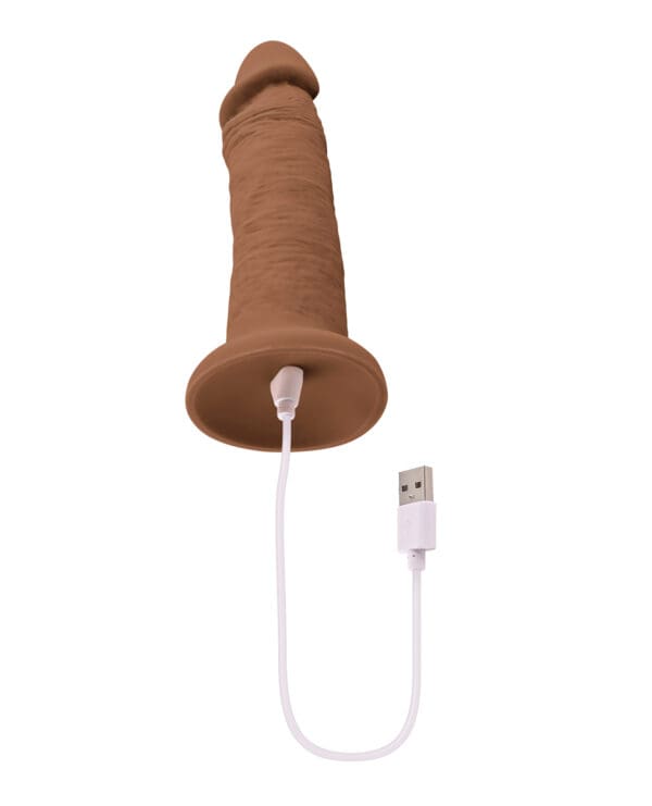 Evolved 6" Vibrating Dong - Dark - Image 4