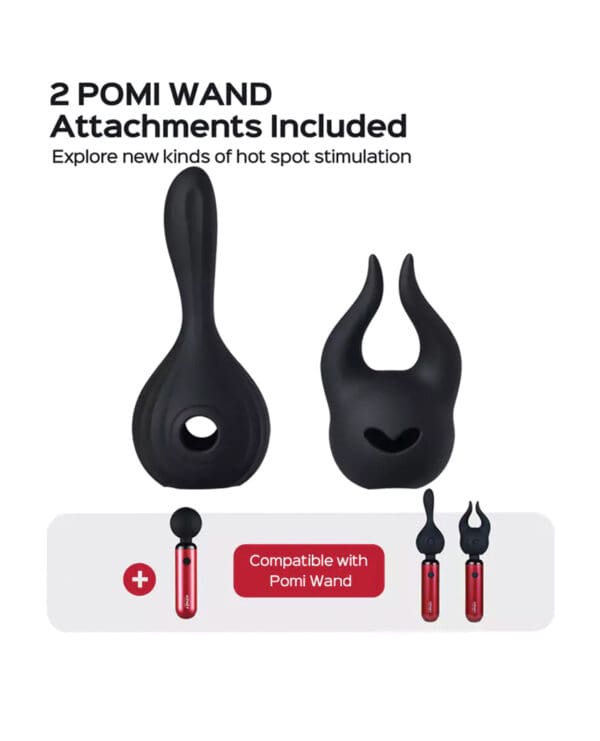 Horns Pomi Wand Attachments Bundle - Black - Image 2