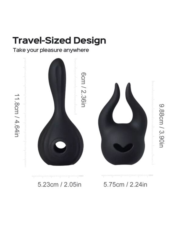 Horns Pomi Wand Attachments Bundle - Black - Image 4