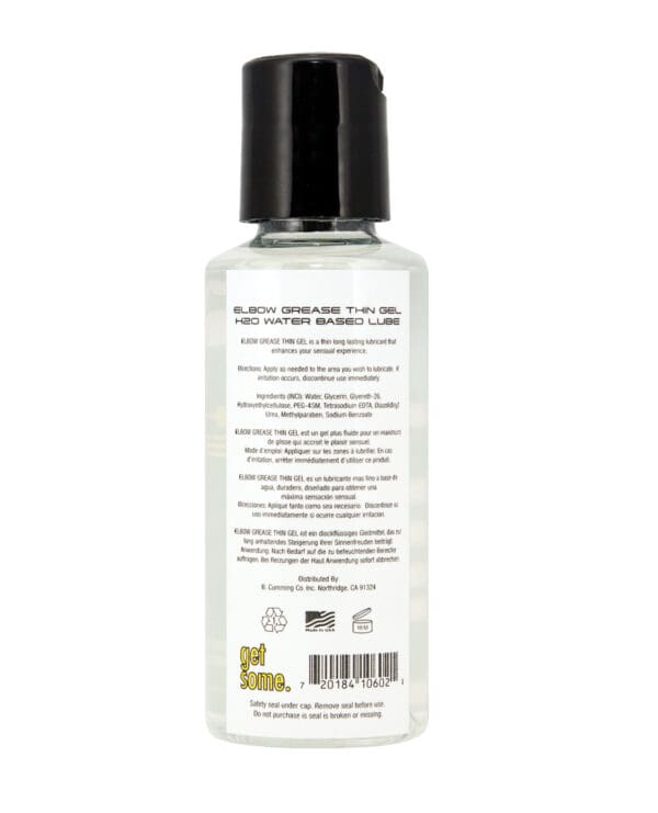 Elbow Grease H2O Thin Gel - 2.4 oz - Image 2
