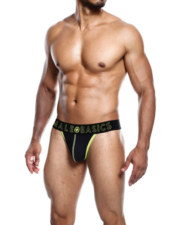 Male Basics Neon Thong Yellow SM - Image 2