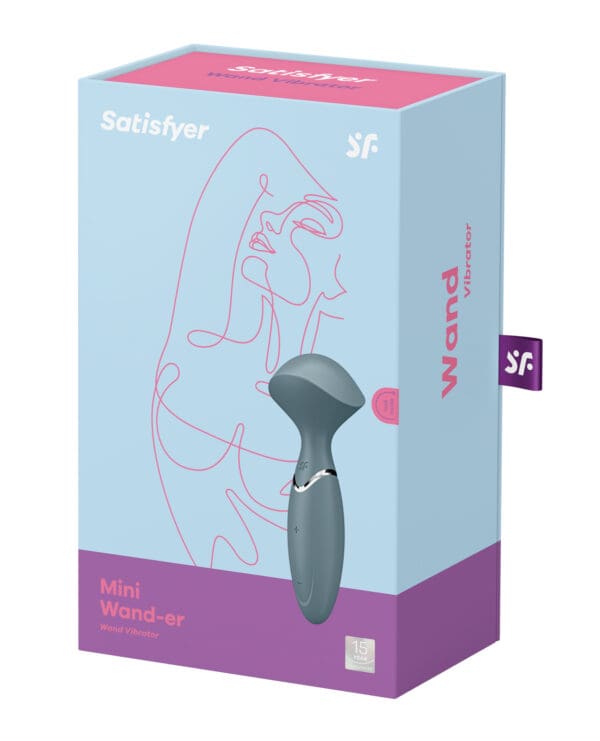 Satisfyer Mini Wand-er - Grey - Image 5