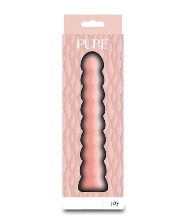 Pure Joy Textured Vibrator - Peach - Image 2