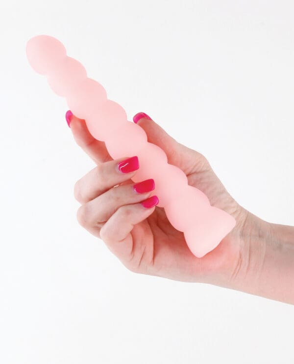 Pure Joy Textured Vibrator - Peach - Image 4