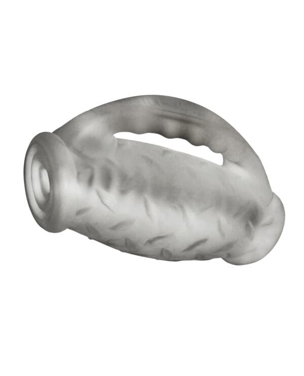 Oxballs MasterJack Double Penetration Stroker - Jo Clear Ice - Image 3