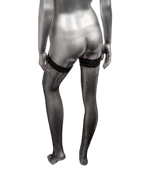 Radiance Thigh High Stockings - Black O/S - Image 3
