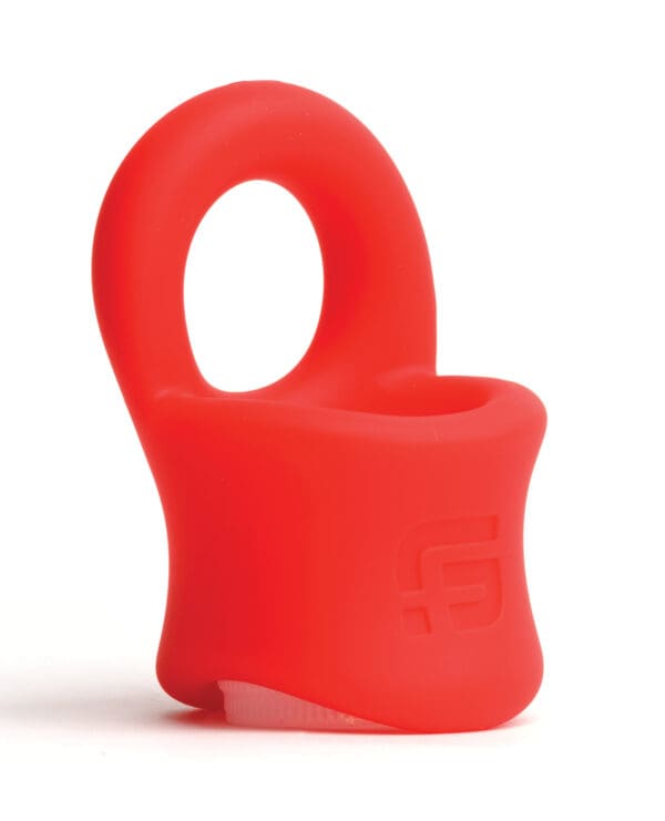 Sport Fucker Silicone Baller Ring - Red - Image 3