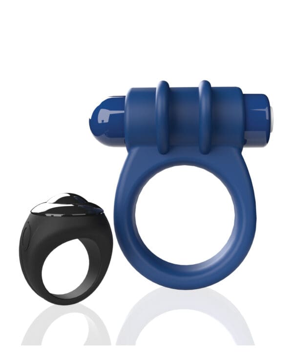 Screaming O Switch Remote Controlled Vibrating Ring - Blue - Image 2