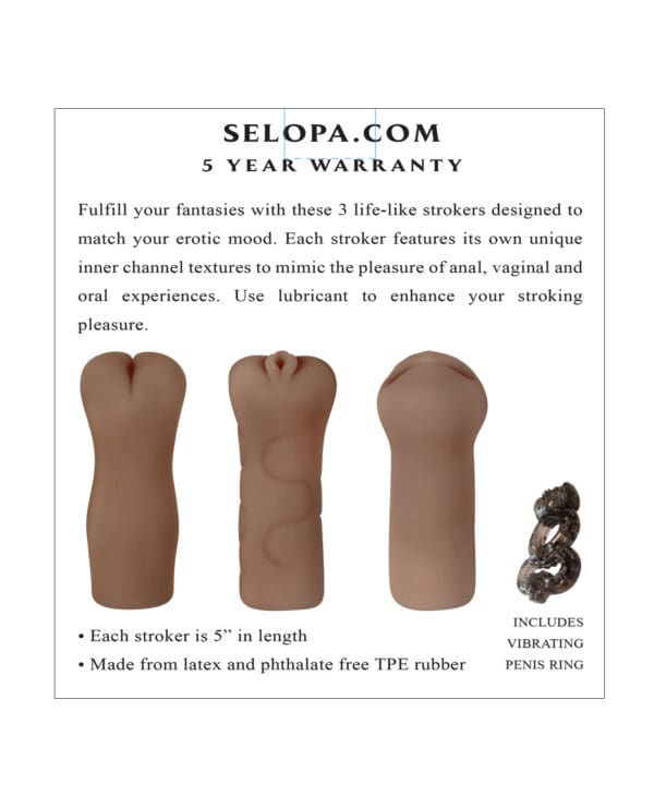 Selopa Party Pack Strokers - Dark - Image 5