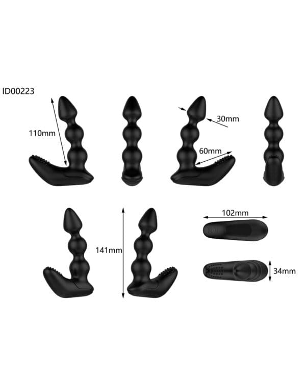 Nexus Bendz Bendable Prostate & Perineum Massager - Black - Image 4