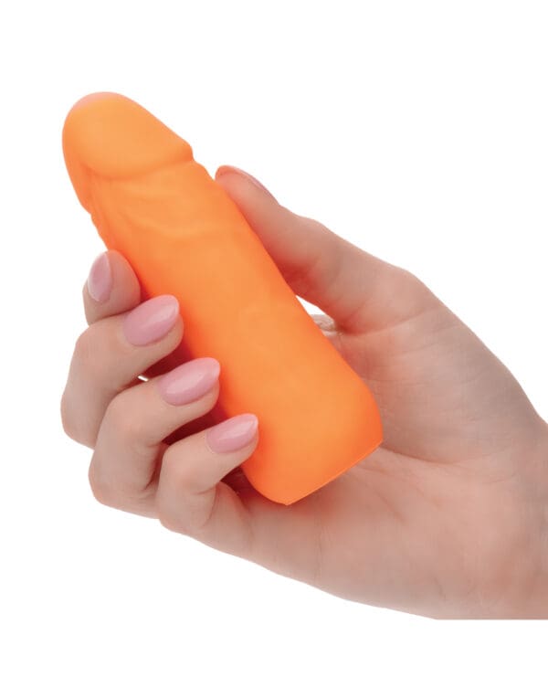 Silicone Studs Mini Vibrating Studs - Orange - Image 4