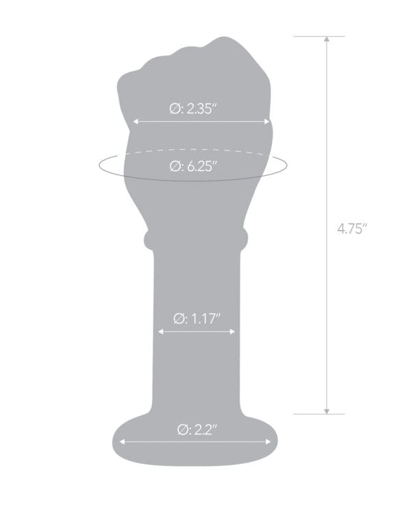 Glas 5" Fist Butt Plug - Image 4