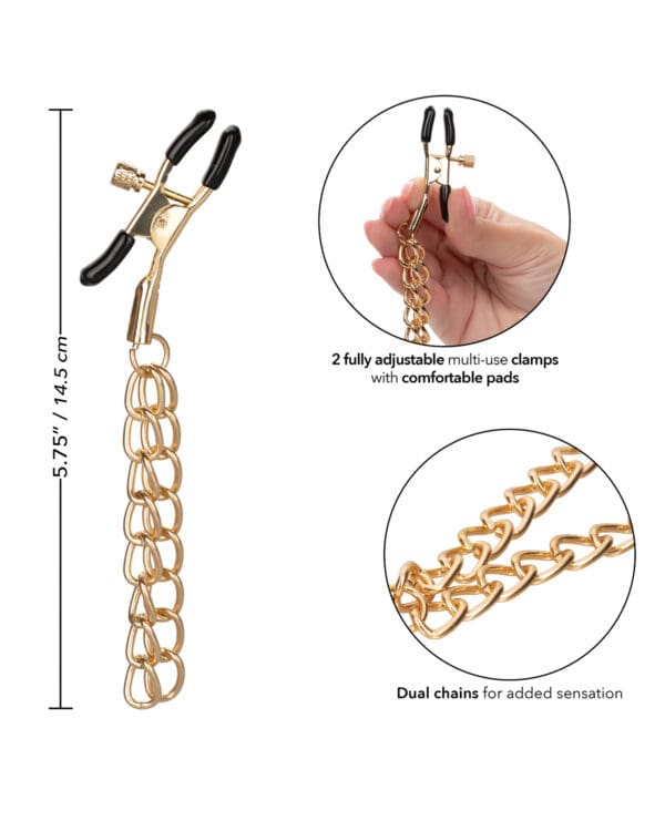 Ride 'Em Premium Denim Collection Nipple Clamps - Image 4