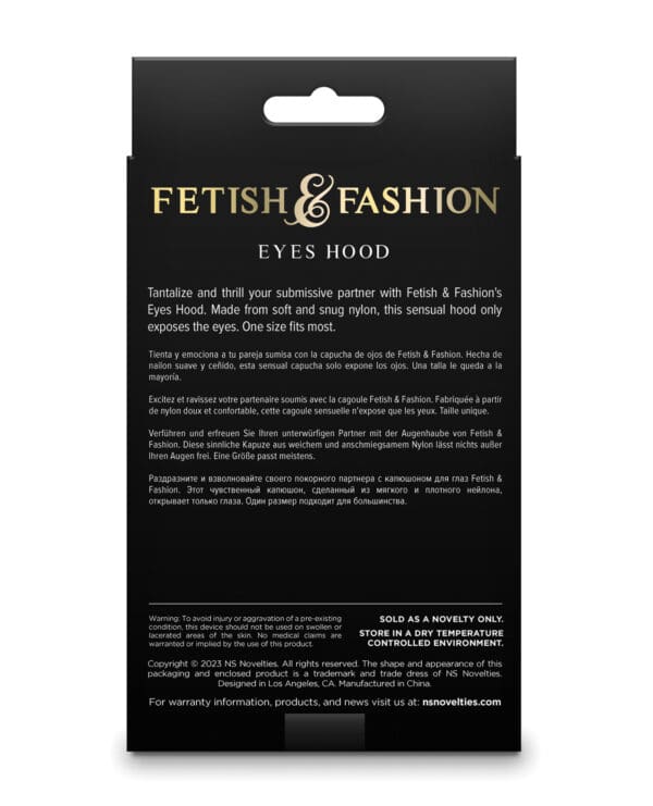 Fetish & Fashion Eyes Hood - White - Image 3