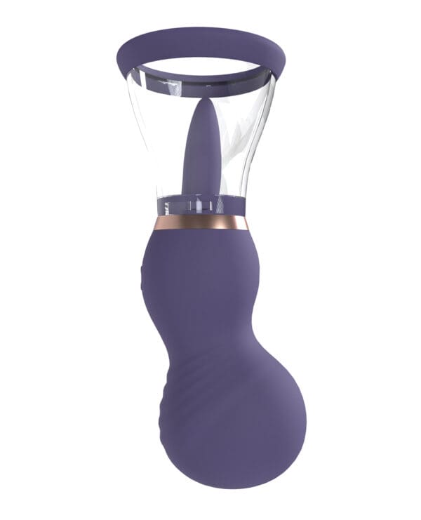 Shots Pumped Sensual Rechargeable Vulva & Breast Pump - Purple - Image 2