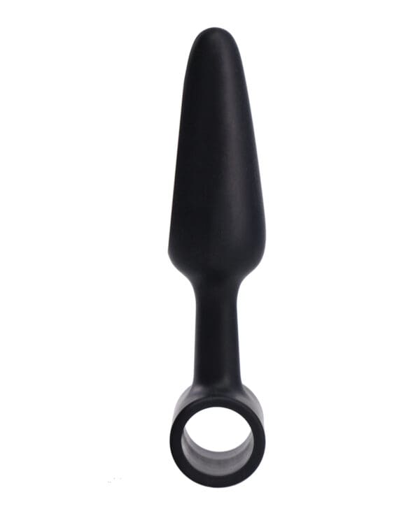 In A Bag 4" Vibrating Butt Plug - Black - Image 3