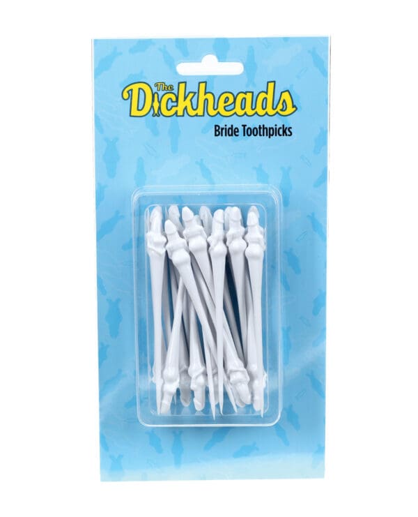 Shots The Dickheads Bride Toothpicks - White - Image 2