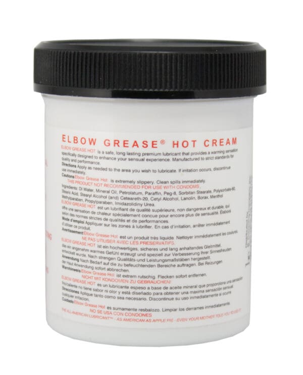 Elbow Grease Hot Cream - 4 oz Jar - Image 2