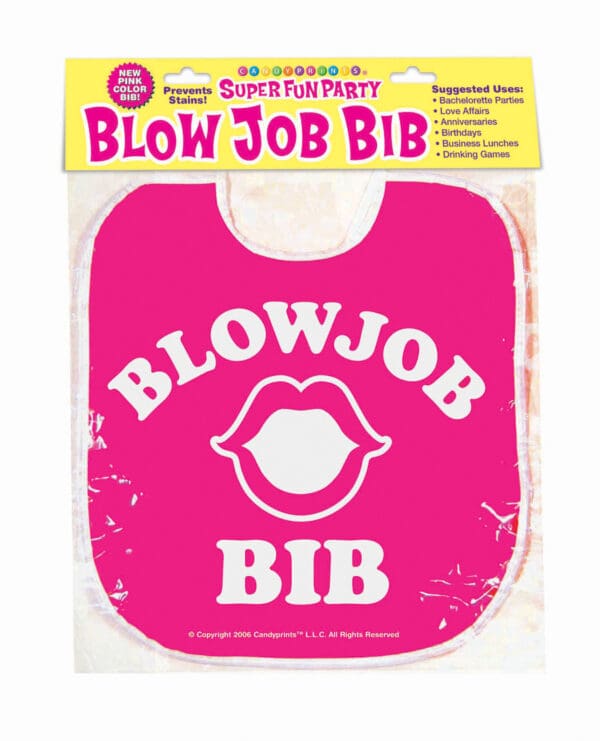 Blow Job Bib - Pink
