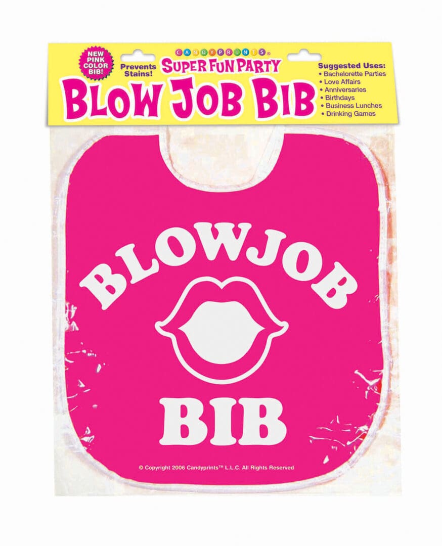 Blow Job Bib - Pink