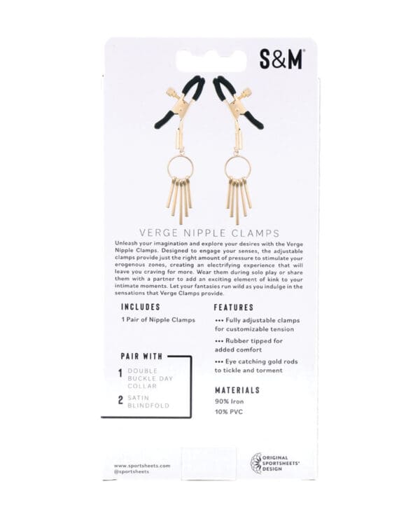 Sex & Mischief Verge Nipple Clamps - Image 5