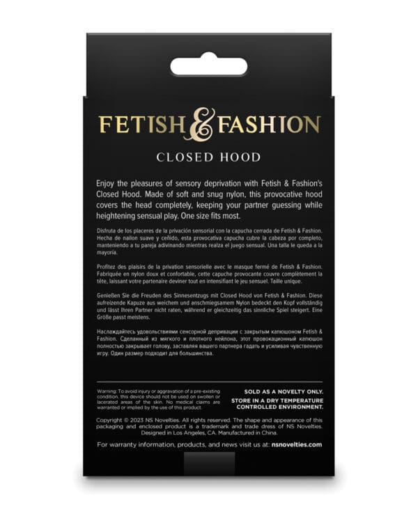 Fetish & Fashion Closed Hood - White - Image 3