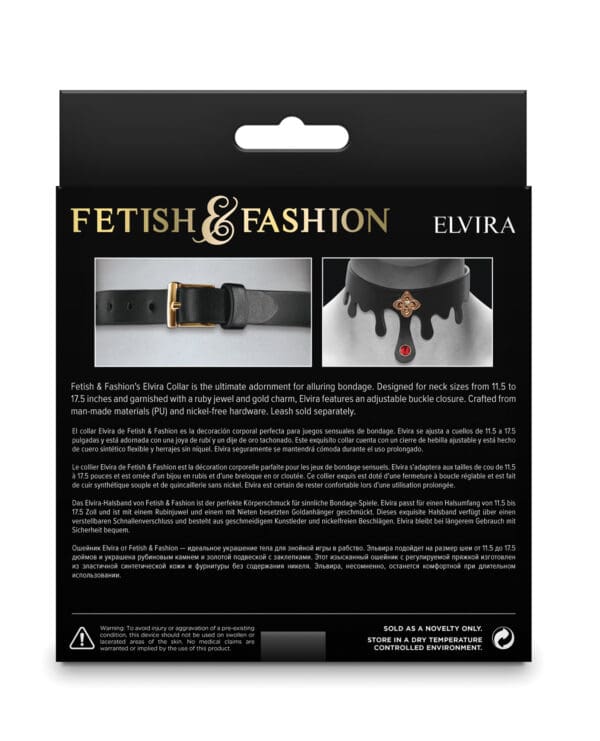 Fetish & Fashion Elvira Collar - Black - Image 3