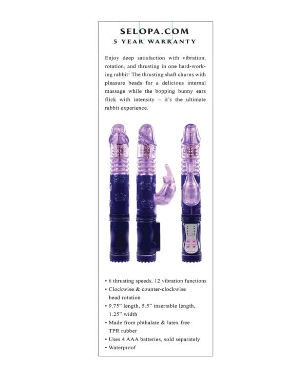 Selopa Bunny Thruster - Purple - Image 5
