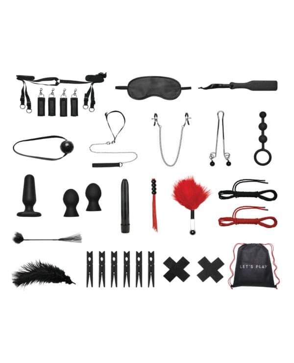 Lux Fetish Deluxe 20 Pc Everything You Need Bondage Bedspreaders Set - Image 3