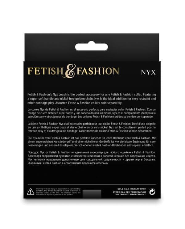 Fetish & Fashion Nyx Leash - Black - Image 3