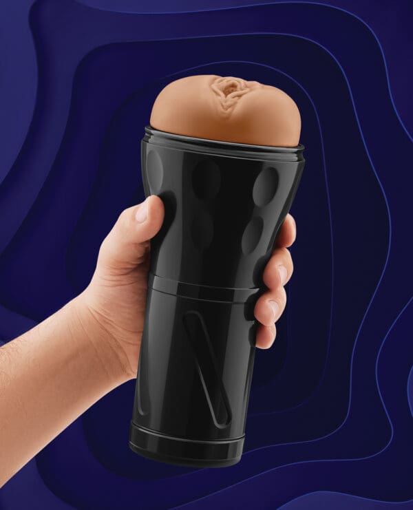 Forto Model V-20 Hard-Side Vagina Masturbator - Tan - Image 5