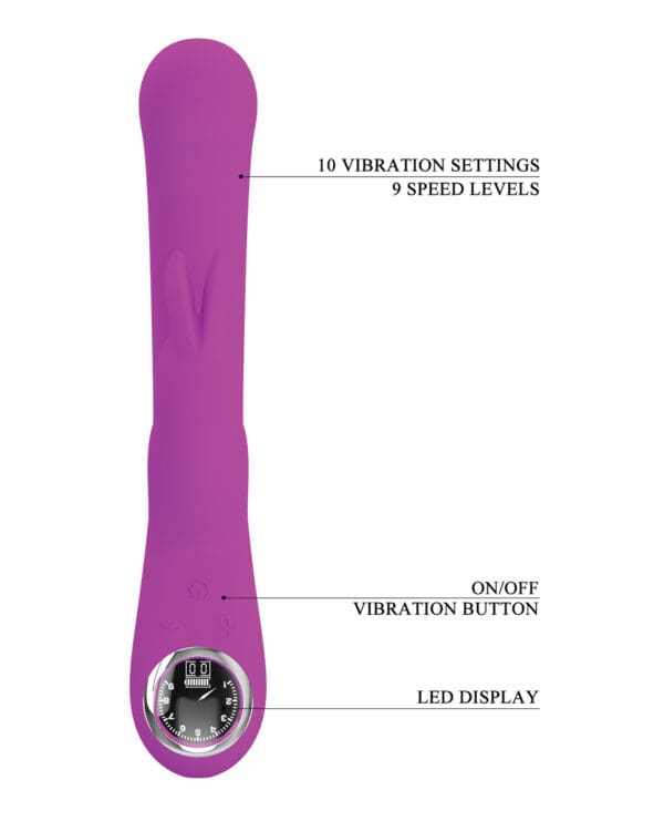 Pretty Love Lamar LED Digital Dsply Rabbit - Fuchsia - Image 4