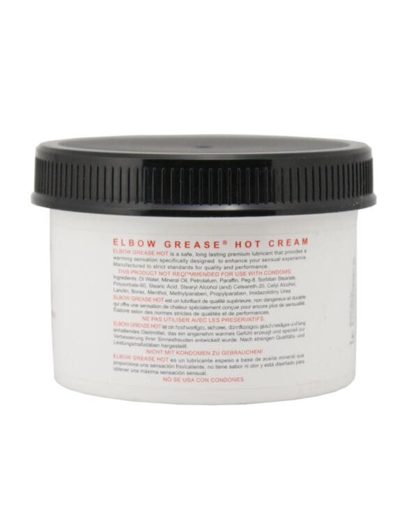 Elbow Grease Hot Cream - 9 oz Jar - Image 2