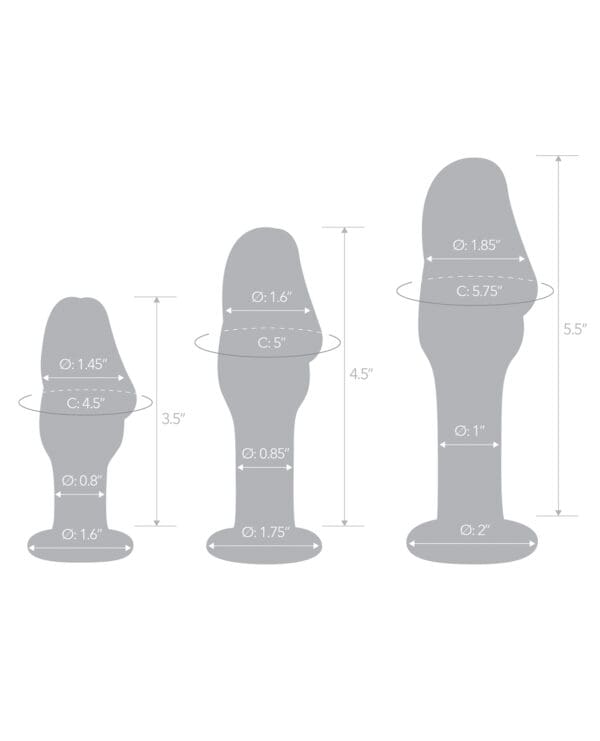 Glas Helmet Head Anal Training Kit - Set of 3 - Image 4