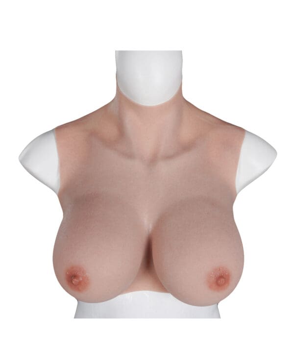 XX-DREAMTOYS Ultra Realistic E Cup Breast Form Large - Ivory - Image 2