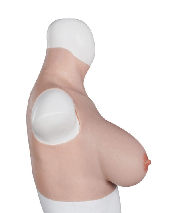 XX-DREAMTOYS Ultra Realistic E Cup Breast Form Large - Ivory - Image 4